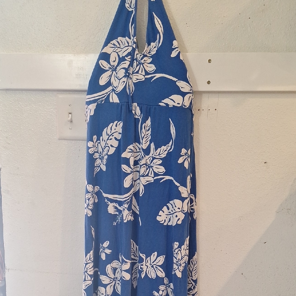 Tommy Bahama Blue and White Floral Dress